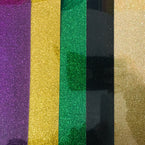 Mardi Gras Colors Siser Glitter Heat Transfer Vinyl (HTV) Bundle (5-colors)