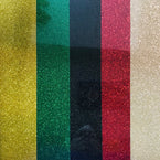 Kwanzaa / Juneteenth Colors Siser Glitter Heat Transfer Vinyl (HTV) Bundle