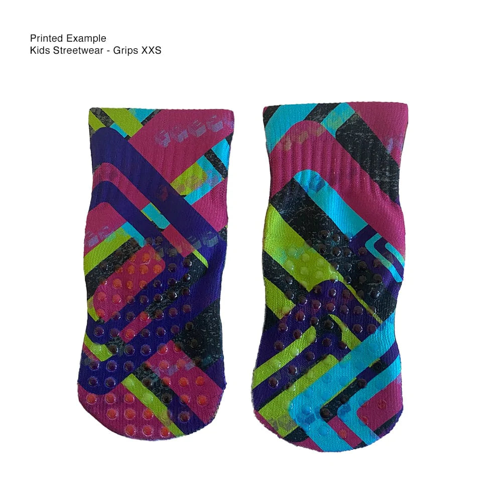 Silky Socks™ Blank Kids Streetwear Ankle Socks with Grips
