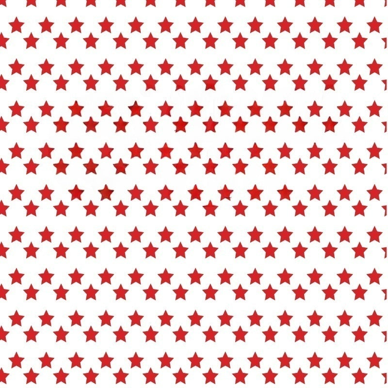 Red Holiday Stars Pattern Heat Transfer Vinyl (HTV) (Christmas)