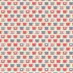 Teacups Patterned Heat Transfer Vinyl (HTV)