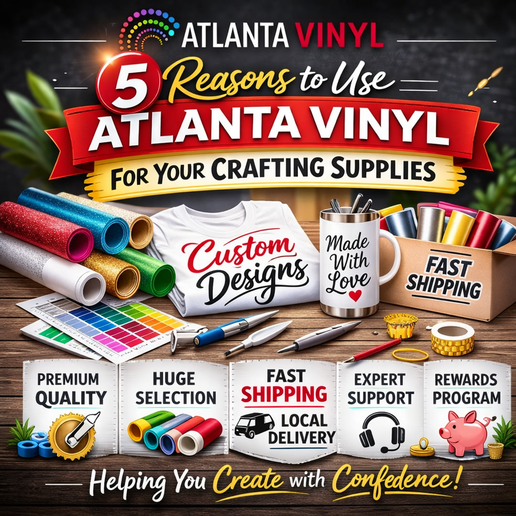 5 Reasons to Use Atlanta Vinyl for Your Crafting Supplies | Atlanta ...
