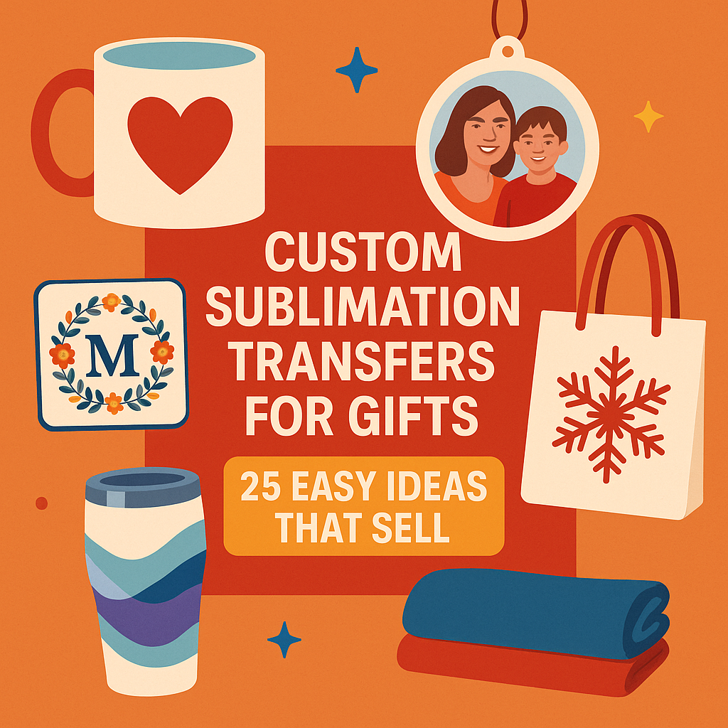 Custom Sublimation Transfers for Gifts: 25 Easy Ideas That Sell