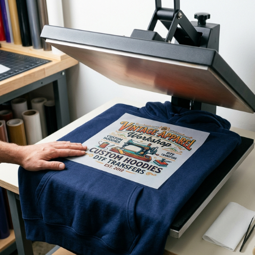 How to Apply DTF Transfers to Hoodies: Placement, Pressure, and Pocket Challenges