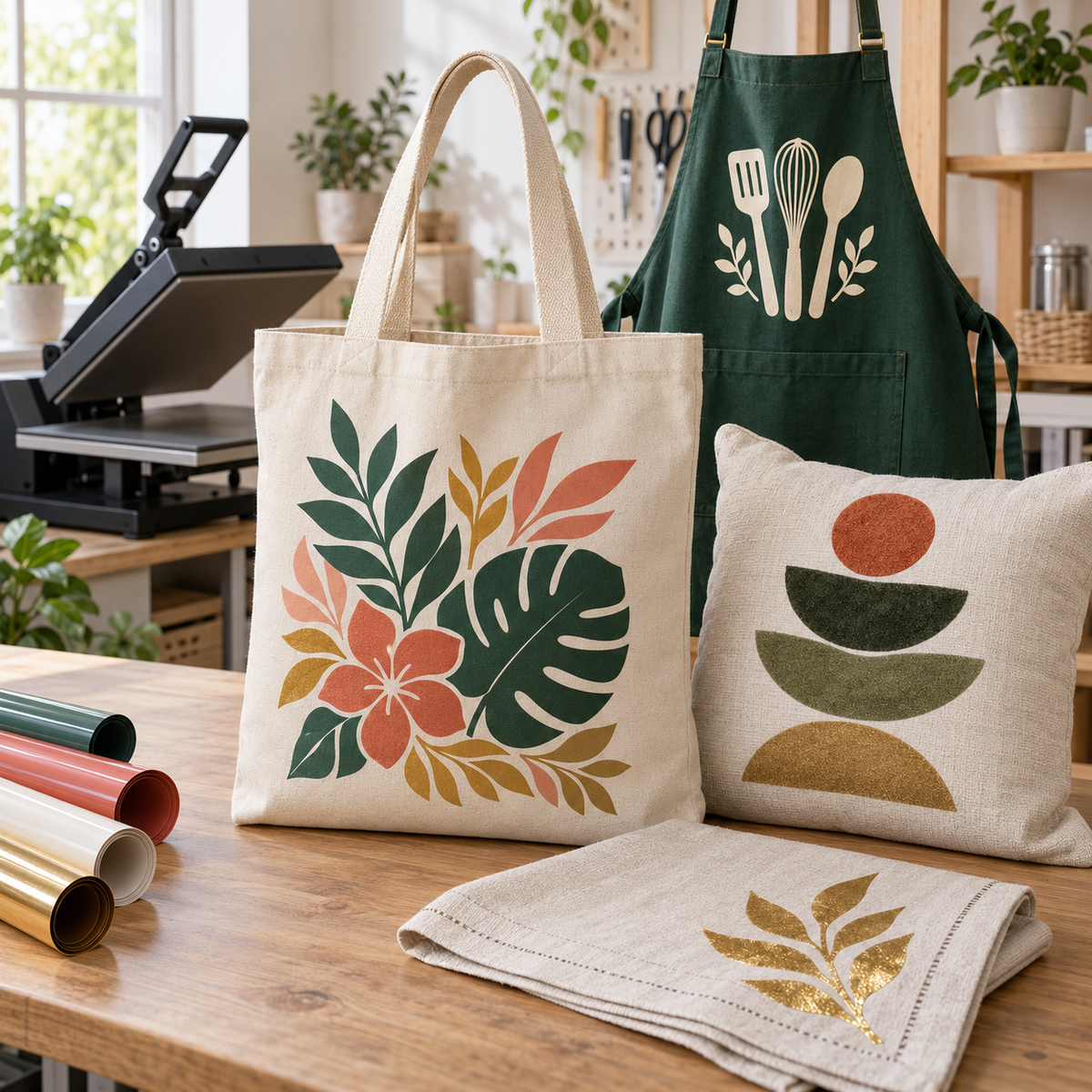 How to Apply HTV to Canvas Bags, Aprons, and Non-Apparel Fabrics