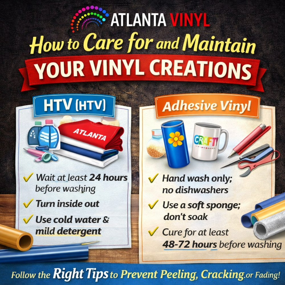 How to Care for and Maintain Your Vinyl Creations | Atlanta Vinyl Blog