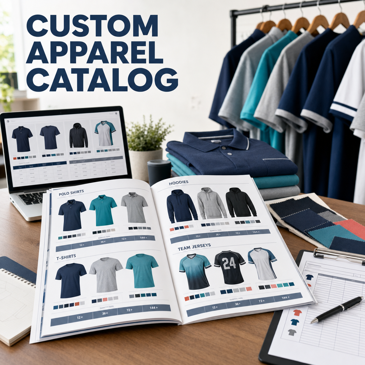 How to Create a Custom Apparel Catalog for Corporate and Team Orders