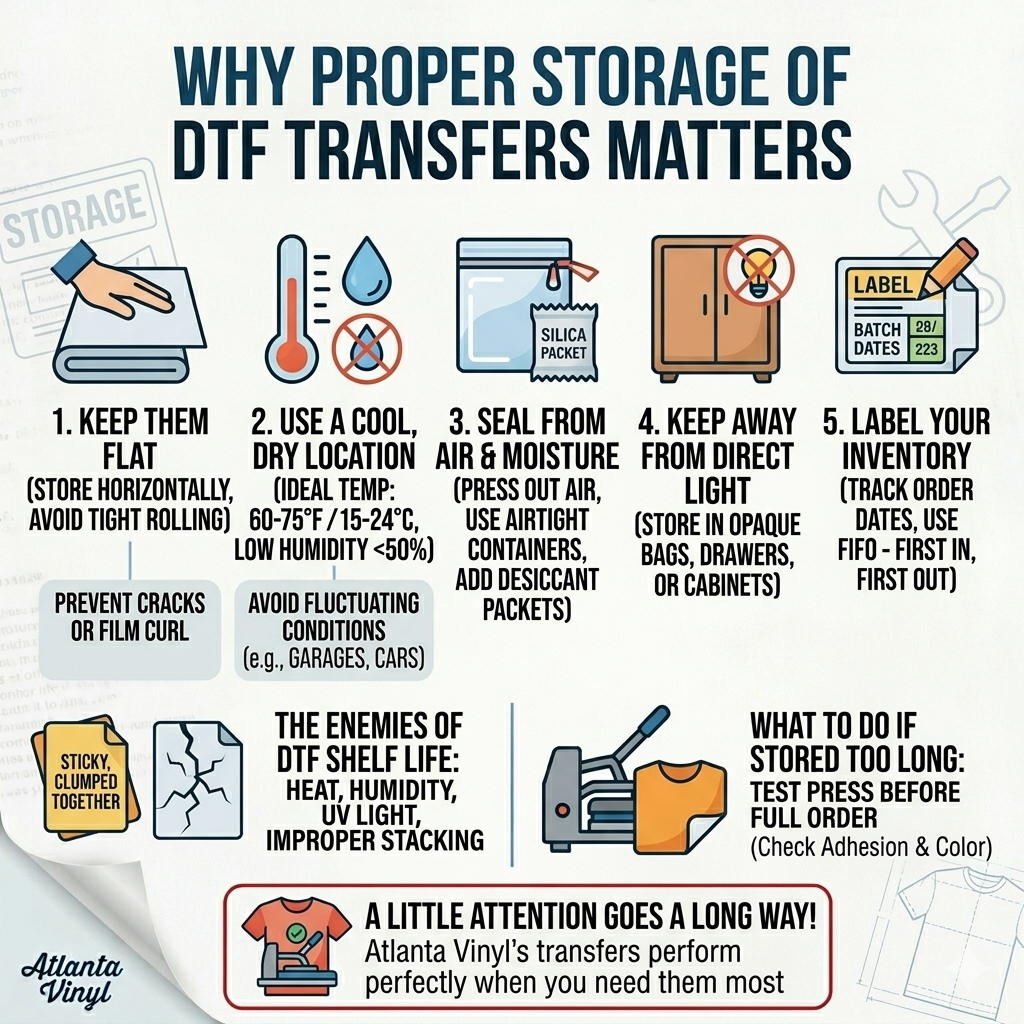 How to Store Your DTF Transfers to Maximize Shelf Life
