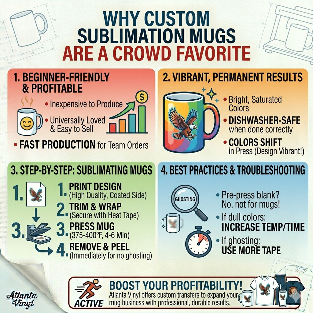 Sublimation Mugs: A Step-by-Step Guide for Custom Drinkware