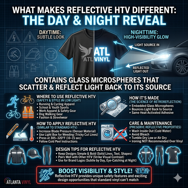 What Is Reflective HTV and Where Should You Use It? | Atlanta Vinyl Blog