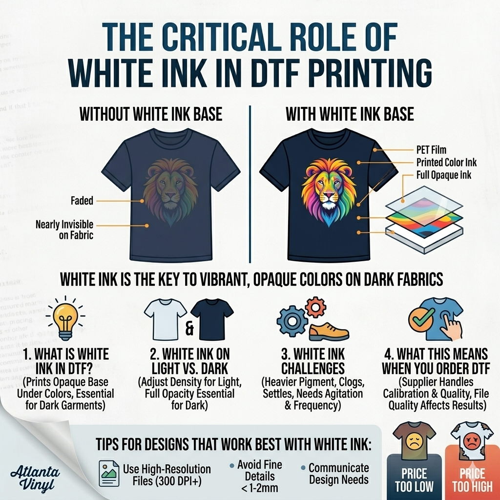 What Is White Ink in DTF Printing and Why Does It Matter?