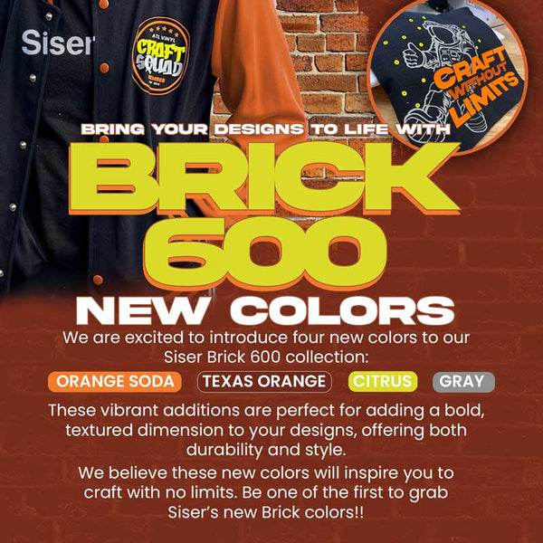 Introducing New Siser Brick 600 Colors: A Game-Changer for Your Craft ...
