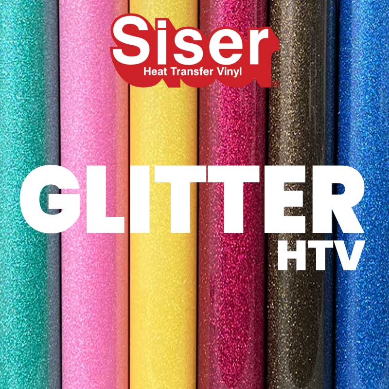 Siser® Glitter Heat Transfer Vinyl Sheets & Rolls