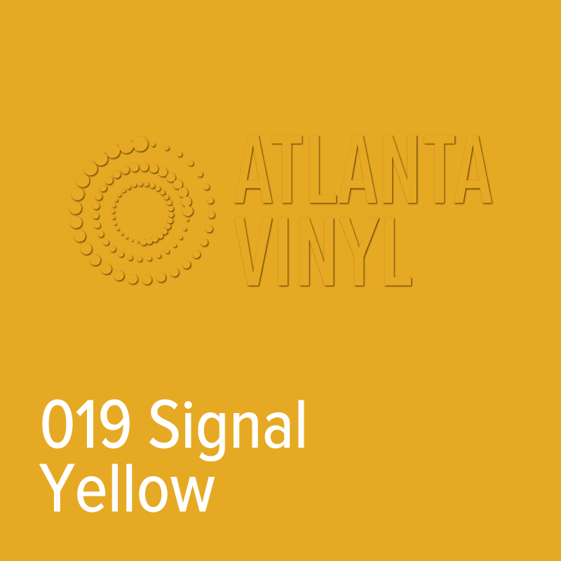019 Signal Yellow Oracal 651 Permanent Vinyl (24" Roll)