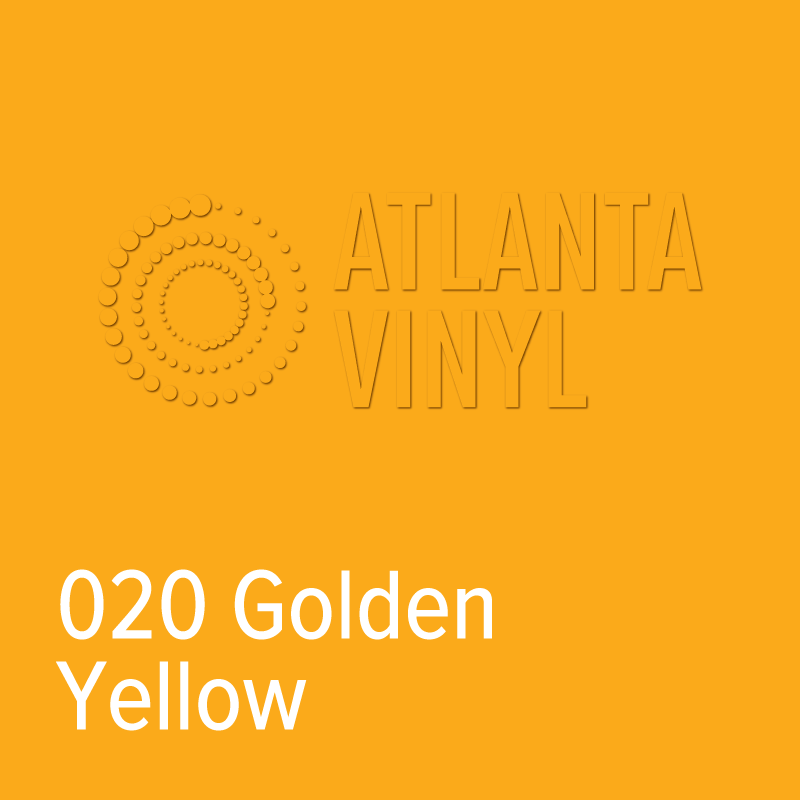 020 Golden Yellow Oracal 651 Permanent Vinyl (24" Roll)