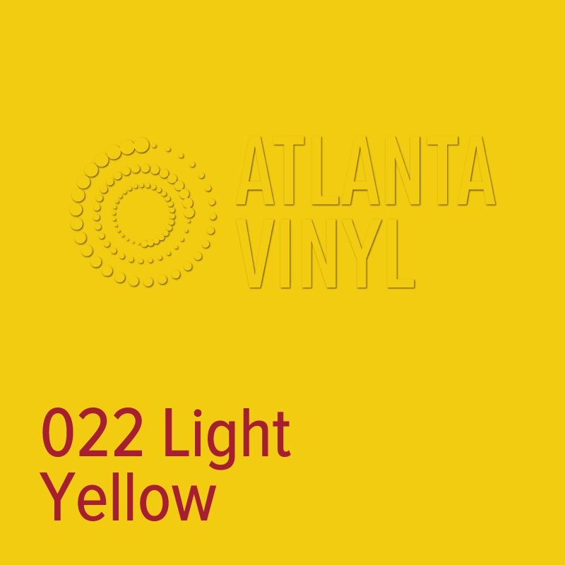 022 Light Yellow Oracal 651 Permanent Vinyl (24" Roll)