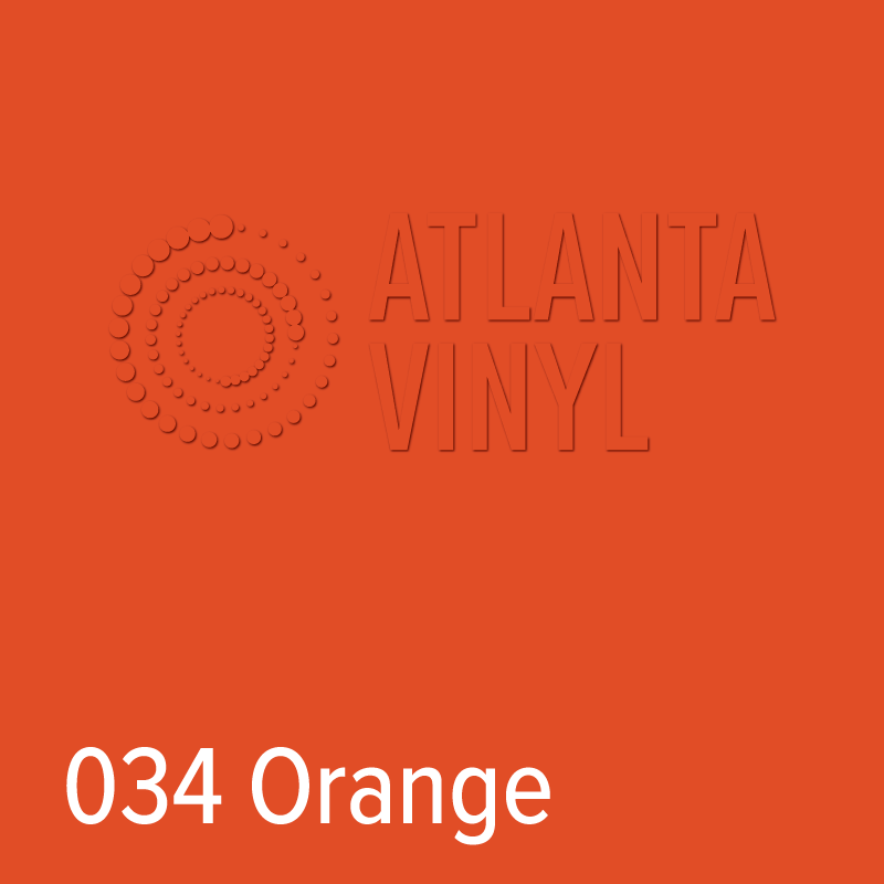 034 Orange Oracal 651 Adhesive Vinyl 24" Wholesale Bulk Roll