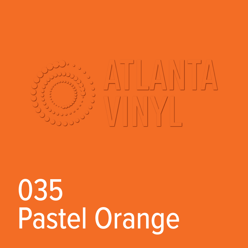 035 Pastel Orange Oracal 651 Adhesive Vinyl 24" Wholesale Bulk Roll