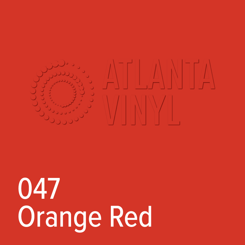 047 Orange Red Oracal 651 Adhesive Vinyl 24" Wholesale Bulk Roll