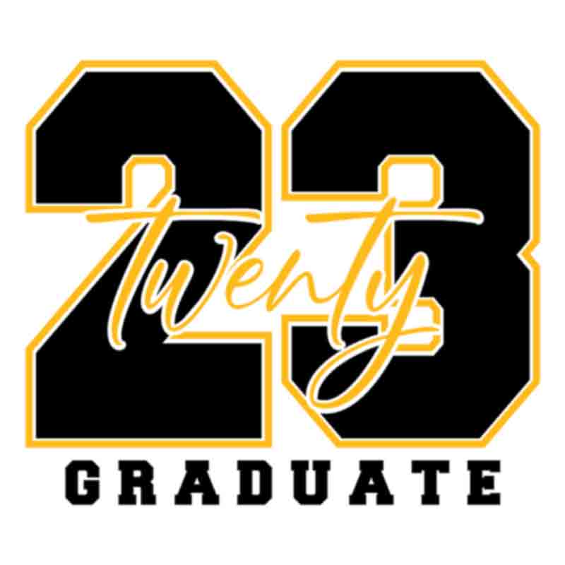 Twenty 23 Graduate Black Yellow (DTF Transfer)