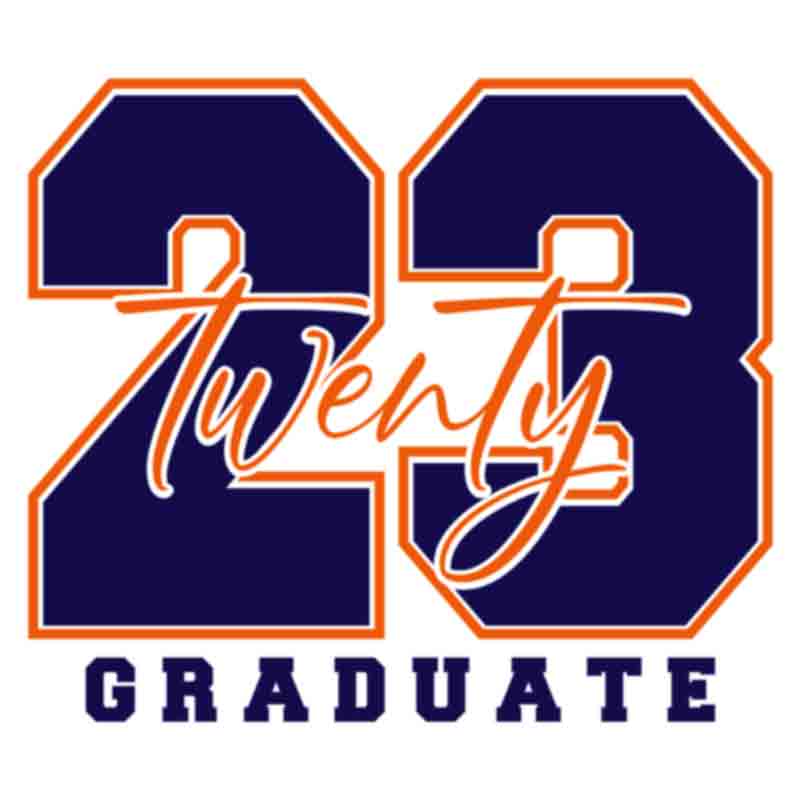 Twenty 23 Graduate Navy Orange (DTF Transfer)