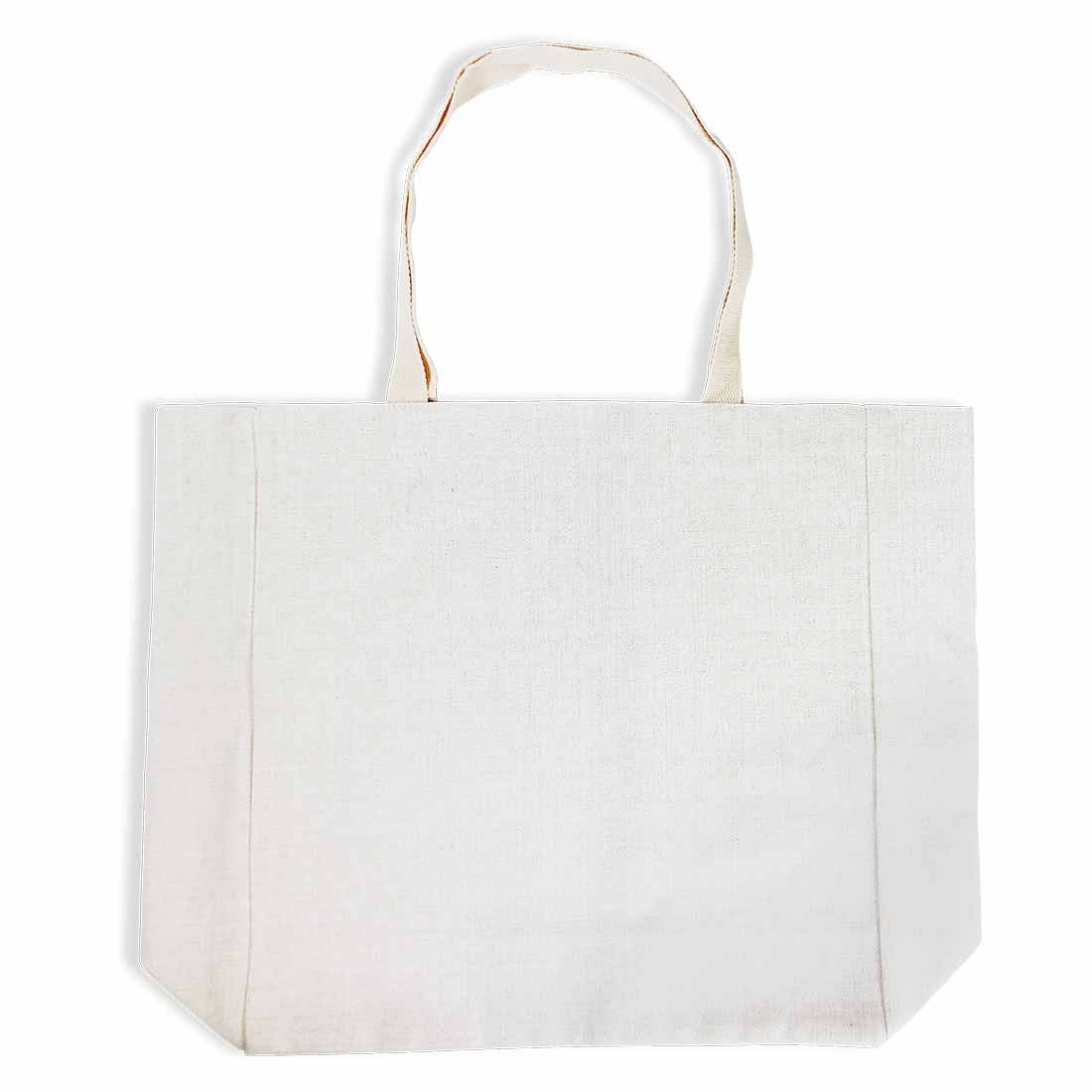 Large Linen Sublimation Tote Bag - 19" x 15"