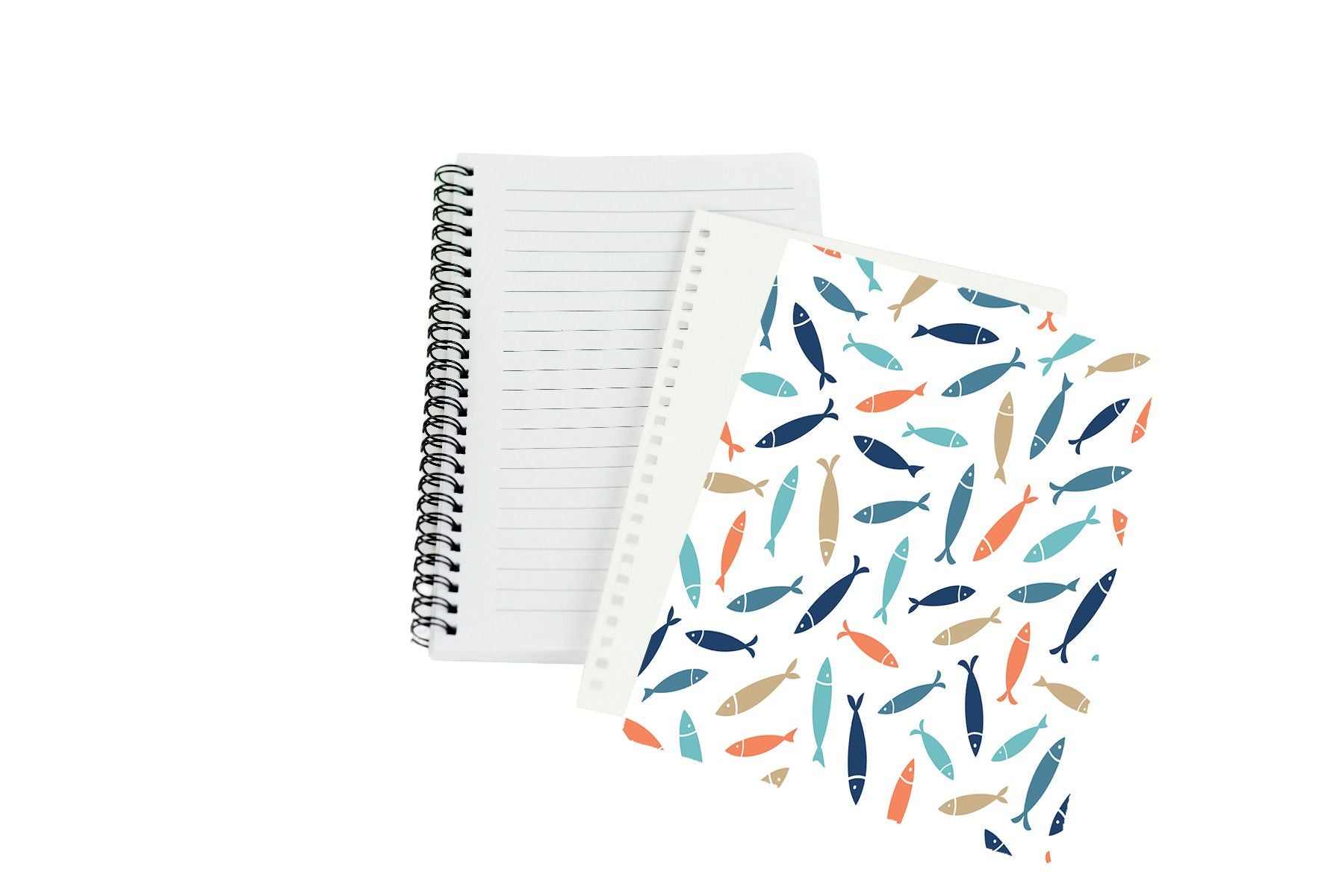 Sublimation Notebook w/ Plastic Cover - Side Bound (8.5" x 11") - 5/Pack