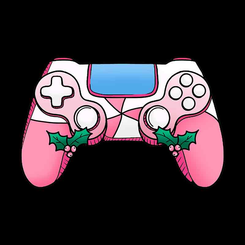 Controller Christmas Peppermint (DTF Transfer)