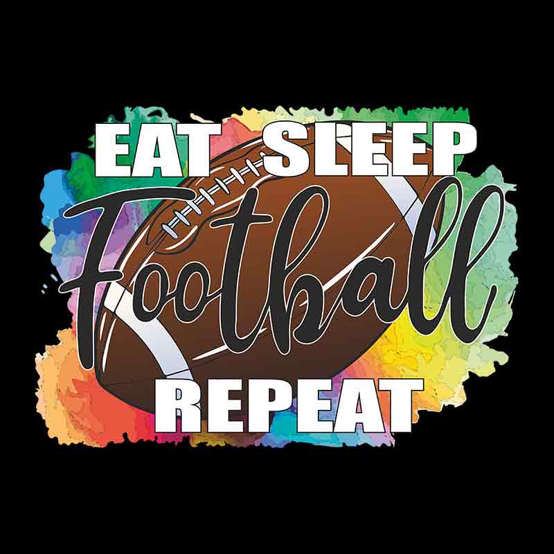 Eat Sleep Football Repeat (DTF Transfer)