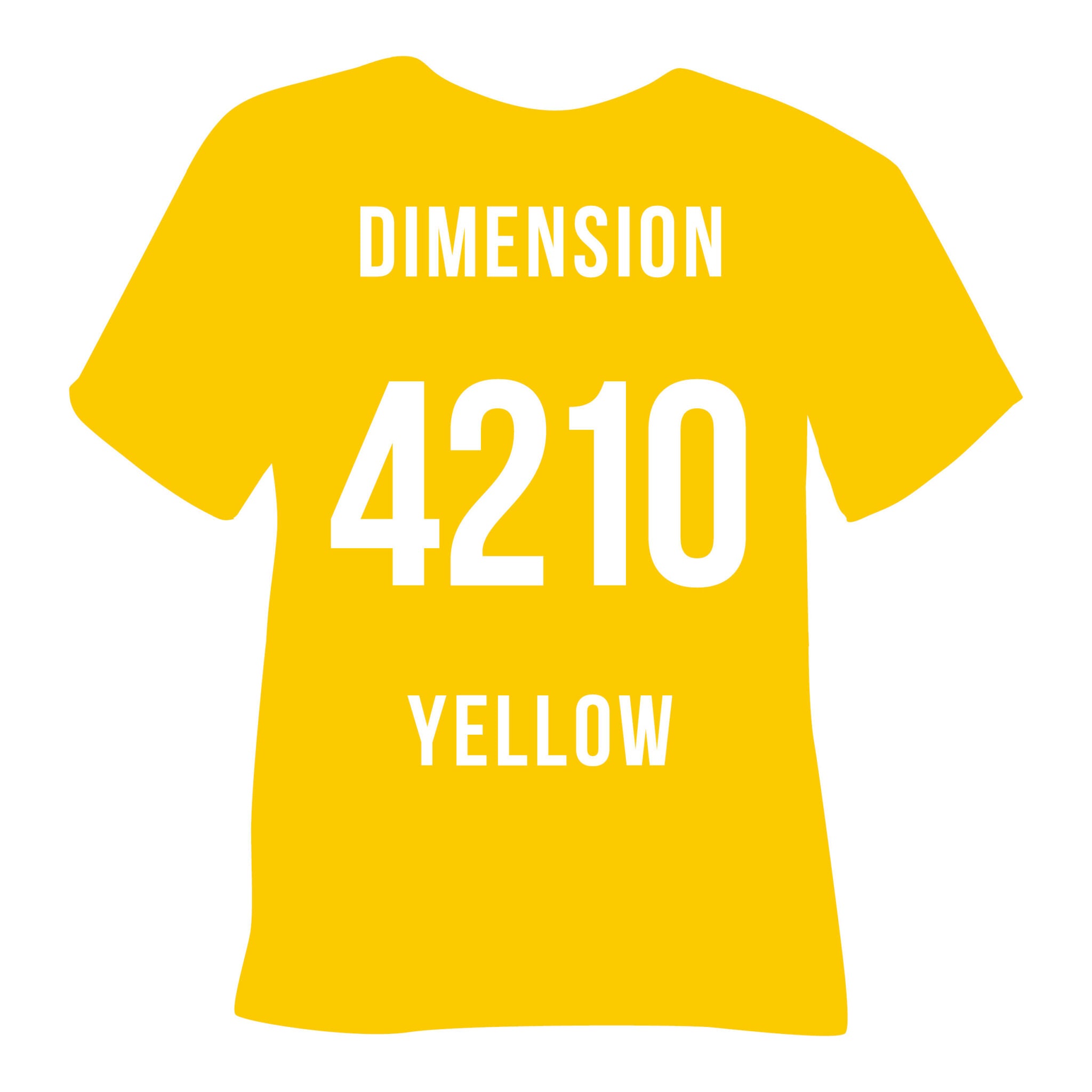 4210 Yellow POLI-FLEX® IMAGE DIMENSION Heat Transfer Vinyl color swatch