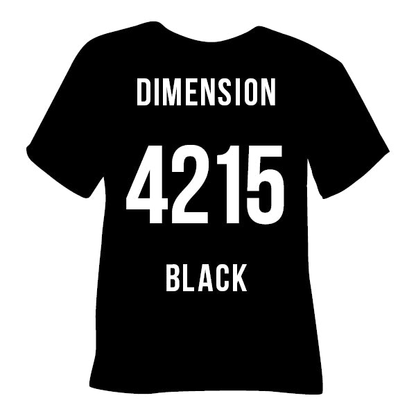 4215 Black POLI-FLEX® IMAGE DIMENSION Heat Transfer Vinyl color swatch