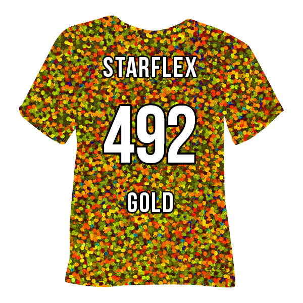 492 Gold POLI-FLEX® IMAGE STARFLEX Heat Transfer Vinyl color swatch