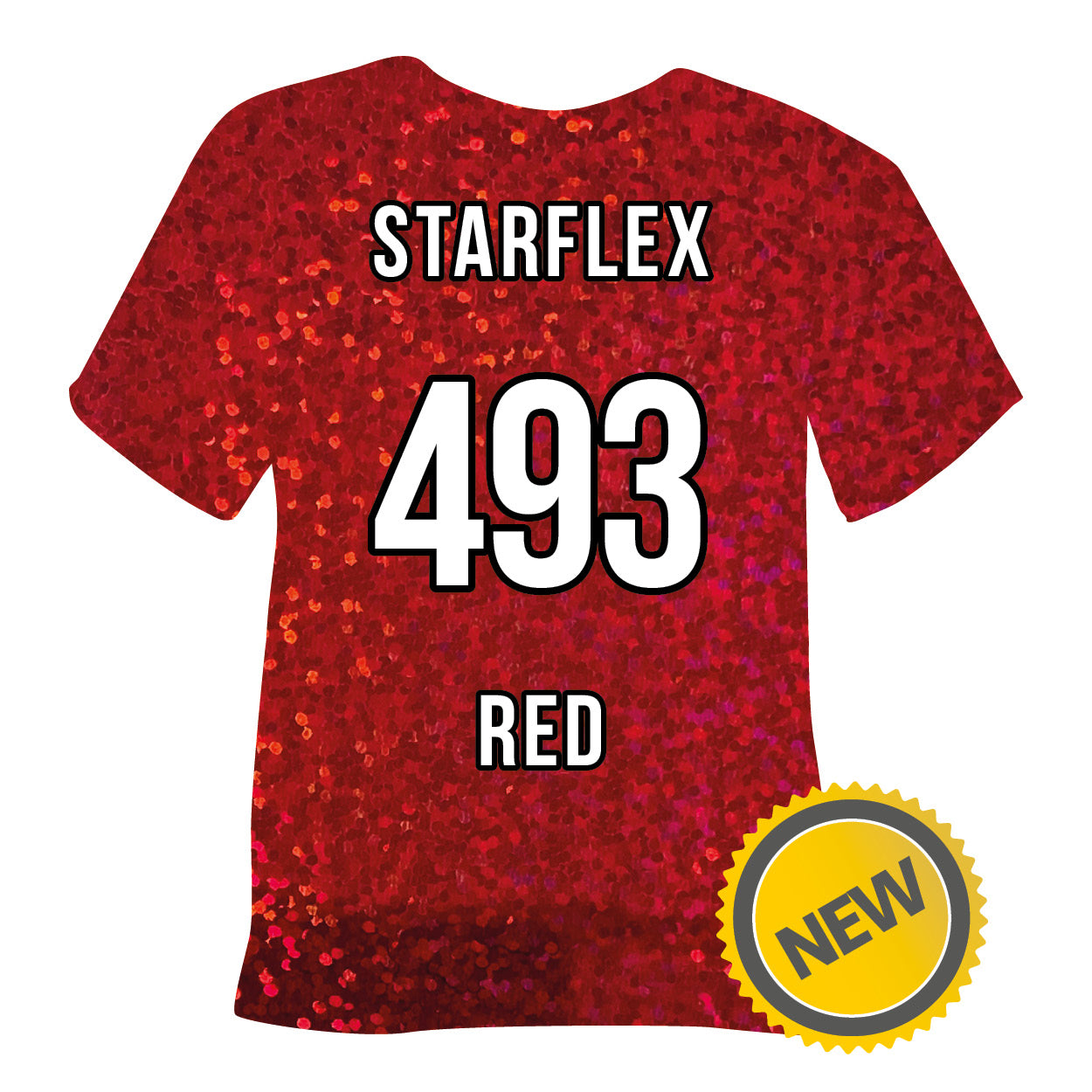 493 Red POLI-FLEX® IMAGE STARFLEX Heat Transfer Vinyl color swatch