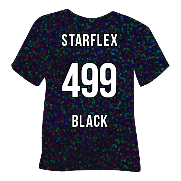 499 Black POLI-FLEX® IMAGE STARFLEX Heat Transfer Vinyl color swatch