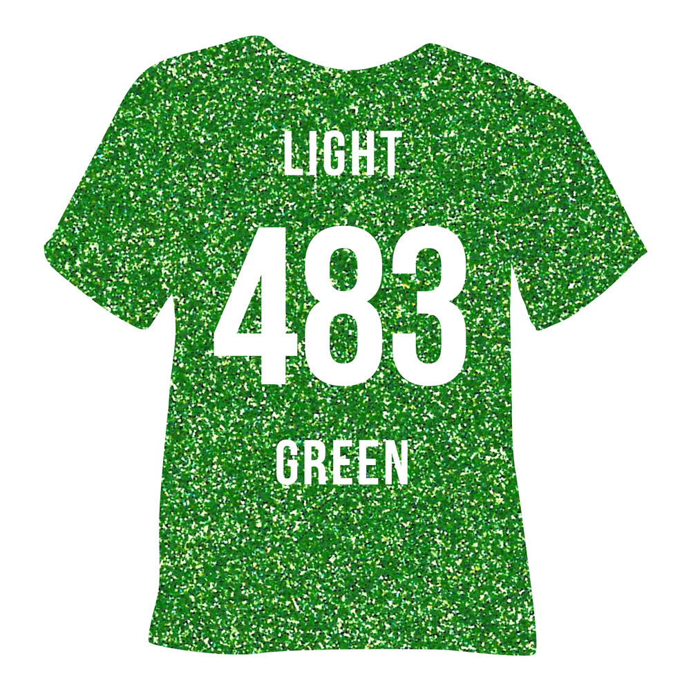 483 Light Green POLI-FLEX® PEARL GLITTER Heat Transfer Vinyl color swatch
