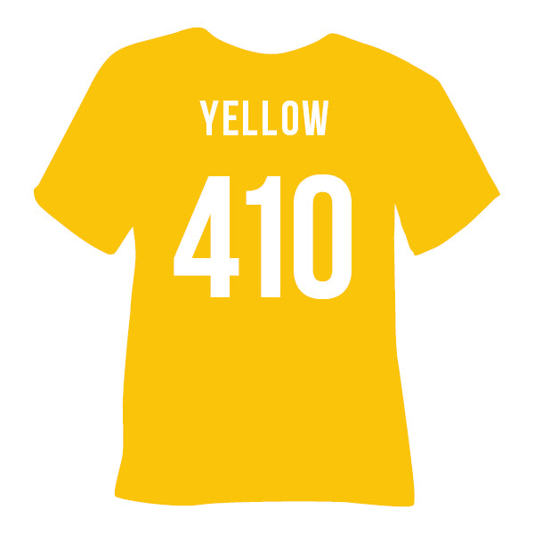 410 Yellow POLI-FLEX® PREMIUM Heat Transfer Vinyl color swatch
