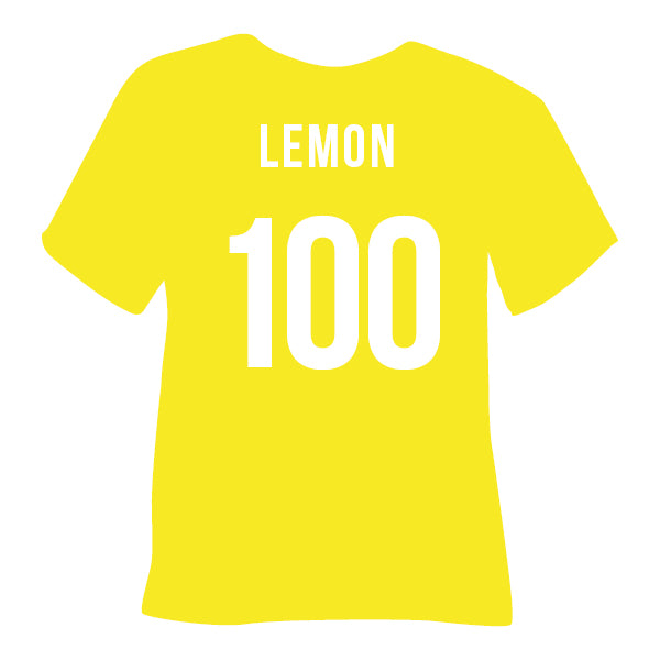 PLT 100 Lemon TUBITHERM® FLOCK Heat Transfer Vinyl color swatch