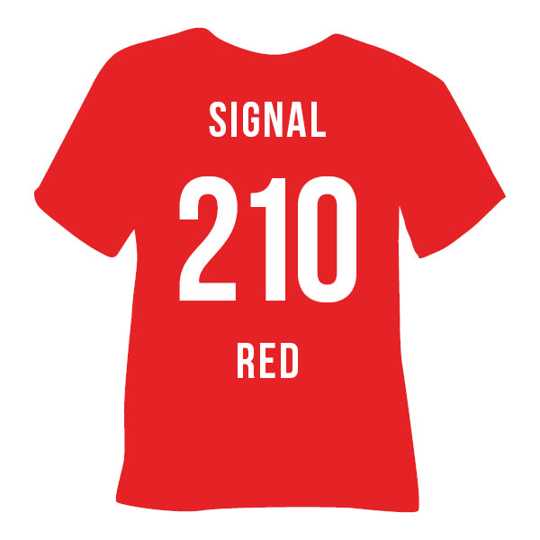PLT 210 Signal Red TUBITHERM® FLOCK Heat Transfer Vinyl color swatch