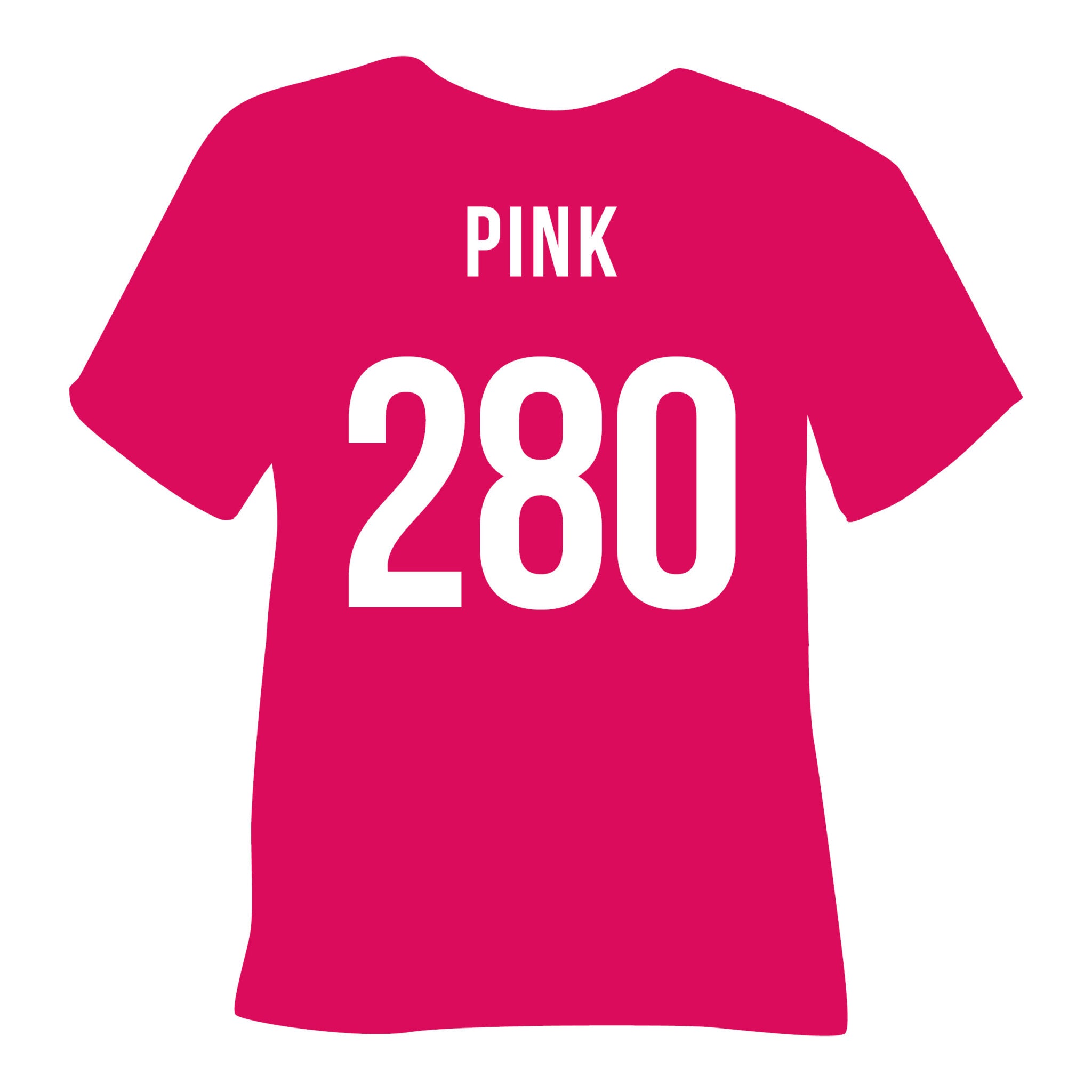 PLT 280 Pink TUBITHERM® FLOCK Heat Transfer Vinyl color swatch