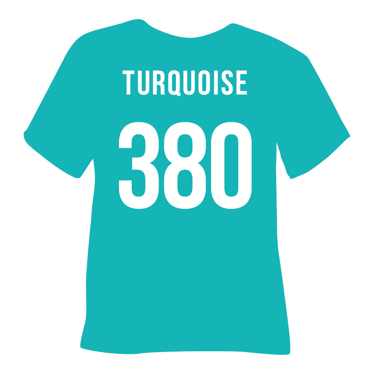 PLT 380 Turquoise TUBITHERM® FLOCK Heat Transfer Vinyl color swatch