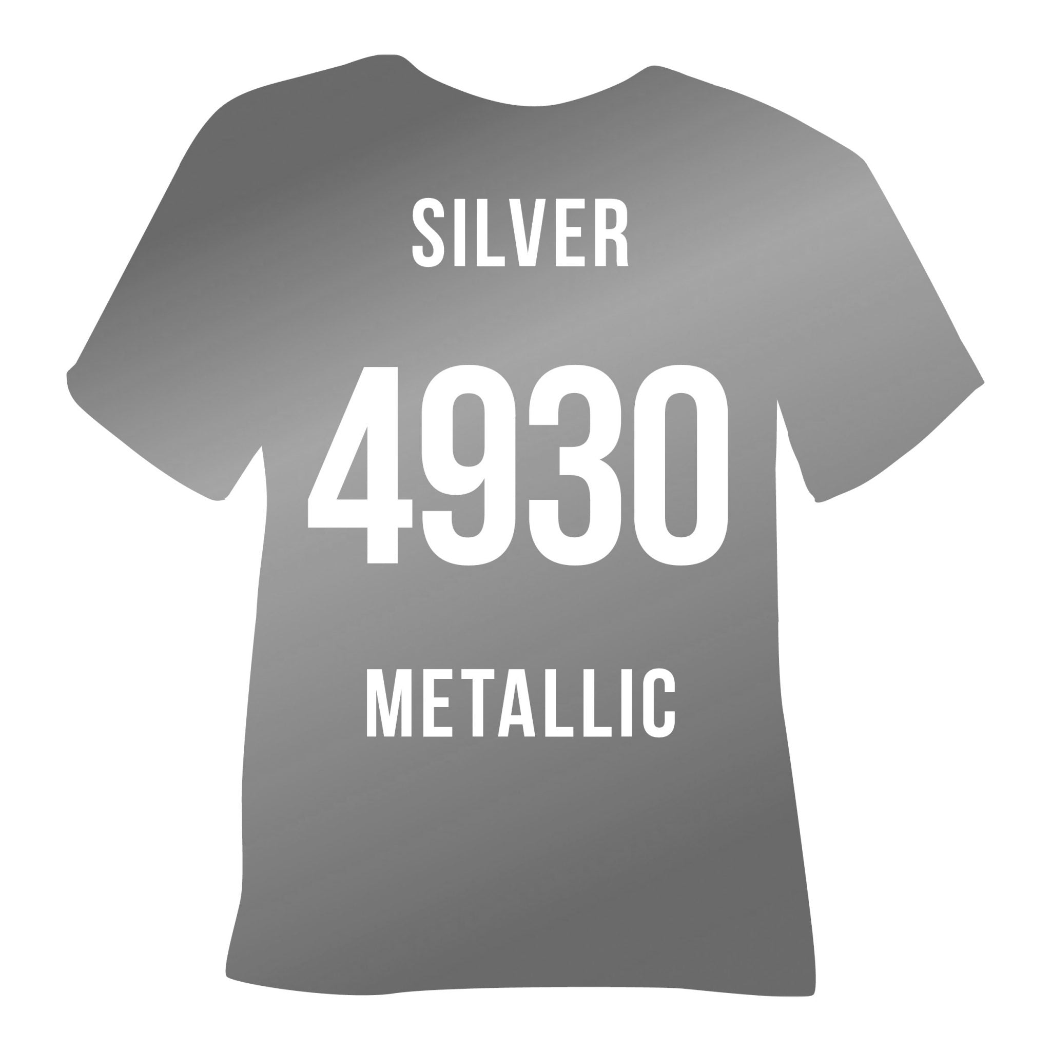 4930 Silver Metallic Poli-Flex Turbo Heat Transfer Vinyl (HTV)