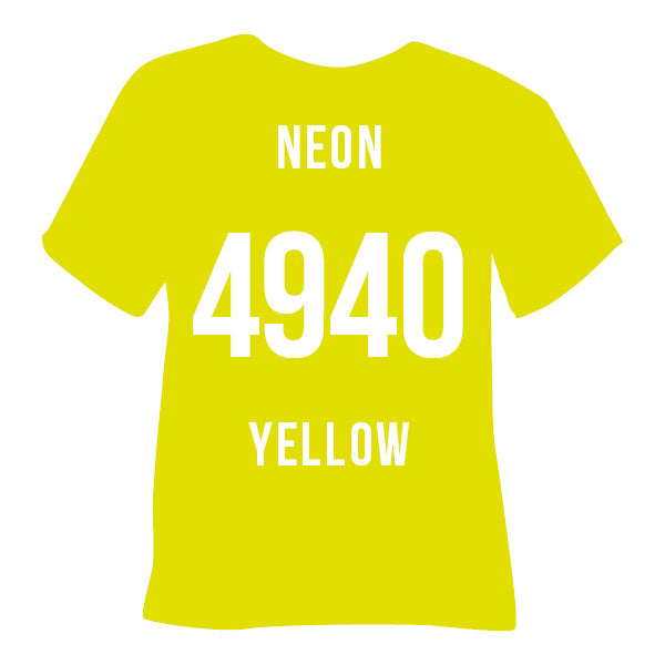 4940 Neon Yellow Poli-Flex Turbo Heat Transfer Vinyl (HTV)
