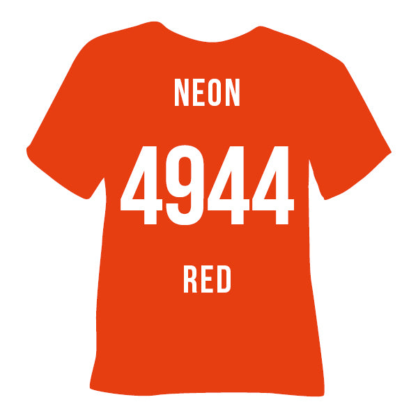 4944 Neon Red Poli-Flex Turbo Heat Transfer Vinyl (HTV)