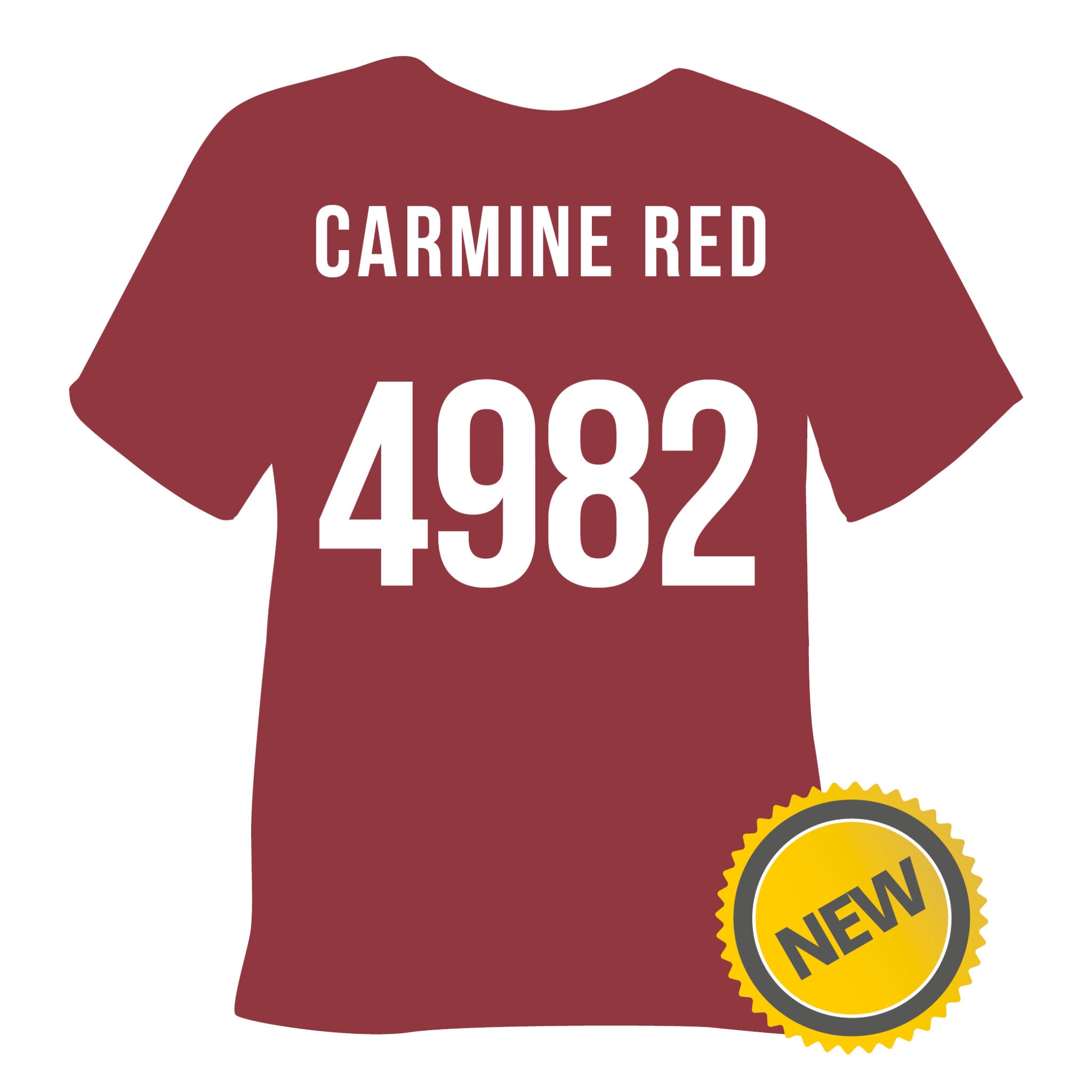 4982 Carmine Red Poli-Flex Turbo Heat Transfer Vinyl (HTV)