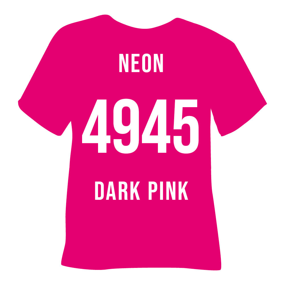 4945 Neon Dark Pink Poli-Flex Turbo Heat Transfer Vinyl (HTV)
