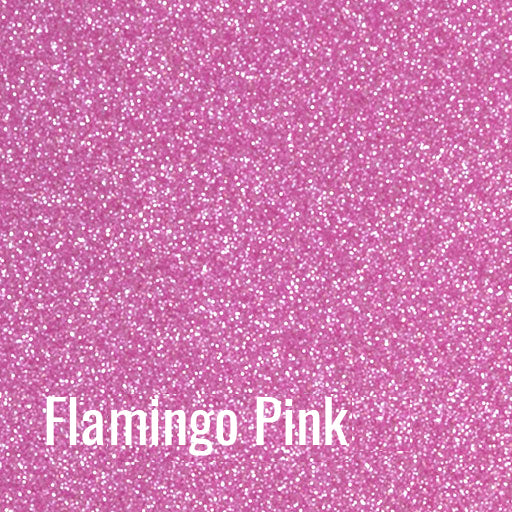 Flamingo Pink Siser Glitter Heat Transfer Vinyl (HTV) (Bulk Rolls)