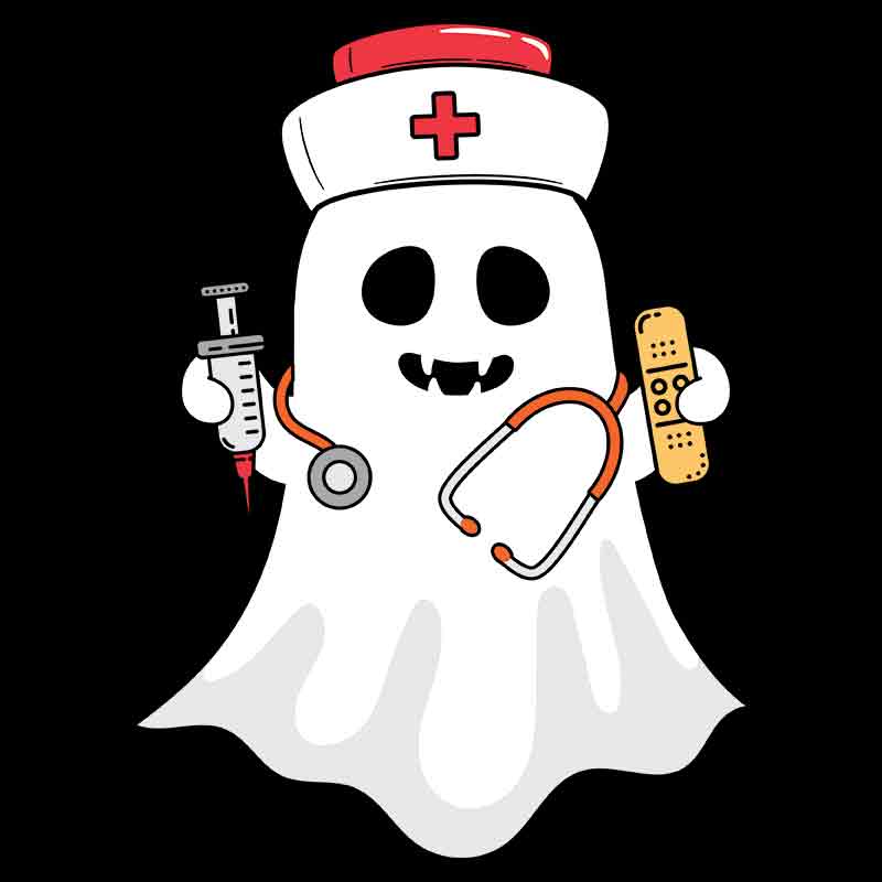 Halloween Nurse Ghost (DTF Transfer)
