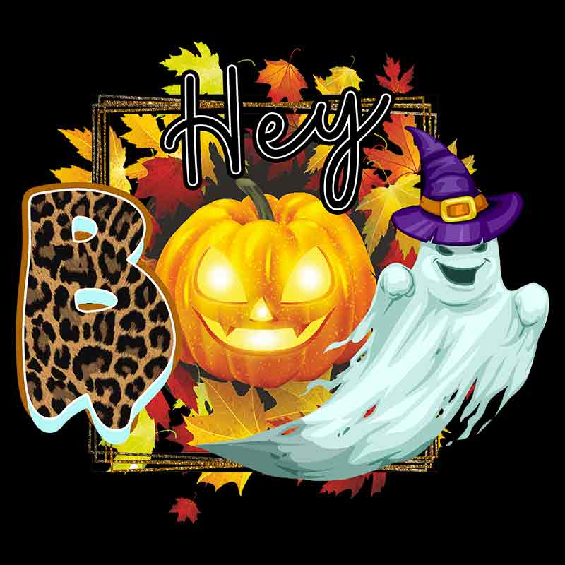Hey Boo Halloween (DTF Transfer)