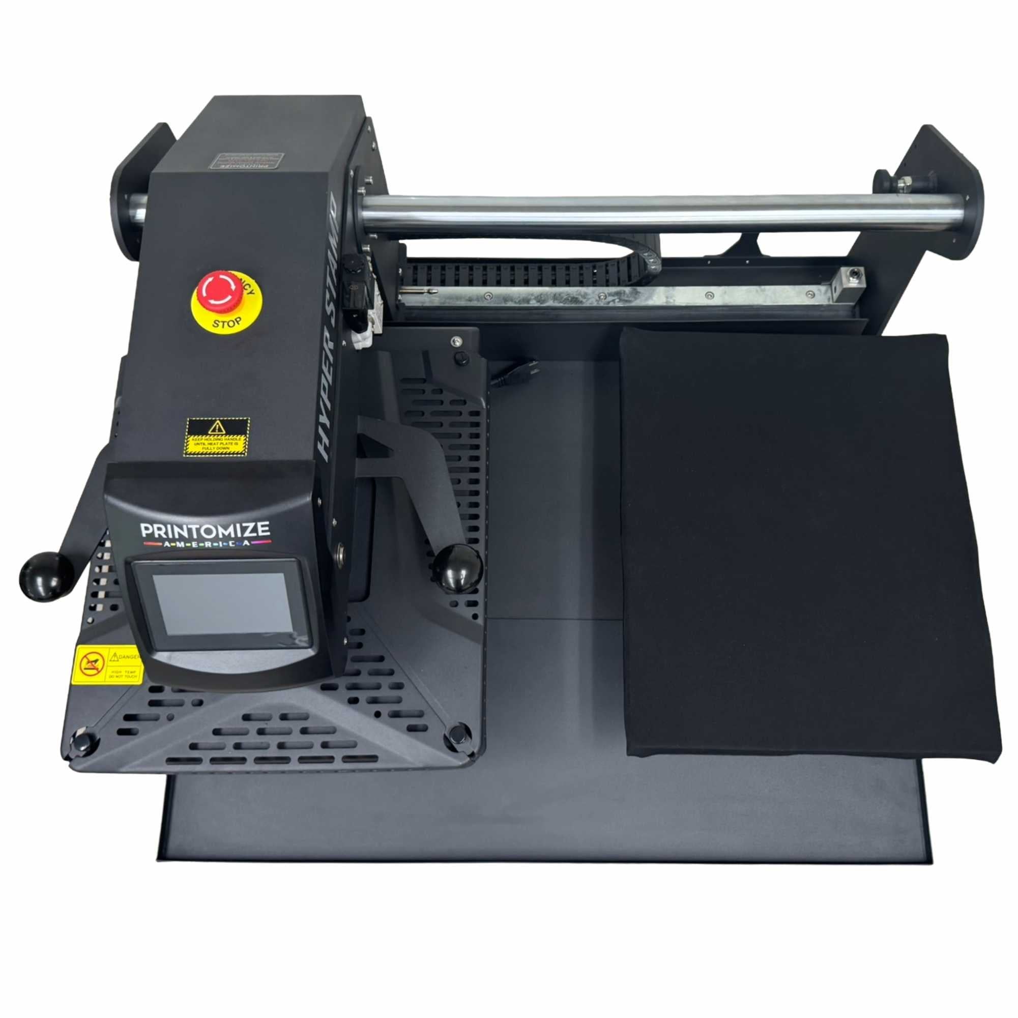 Hyper Stamp 16" x 20" Double Station Heat Press with Smart Control Touch Screen from Printomize America showing its robust design and high-quality construction.