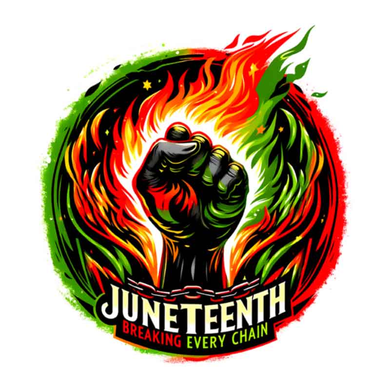 Juneteenth Breaking Every Chain (DTF Transfer)